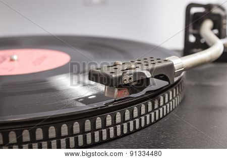 Vinyl On The Record Player