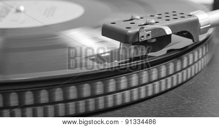 Vinyl On The Record Player