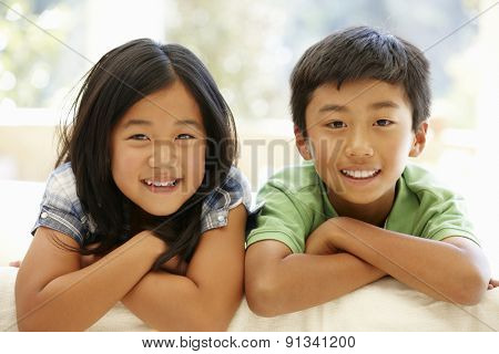 Asian brother and sister