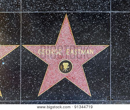 George Eastman's Star On Hollywood Walk Of Fame