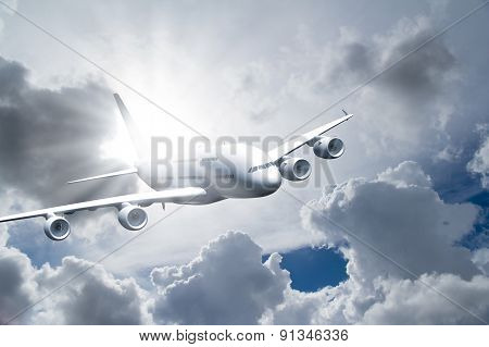 Passenger Air Plane Flying