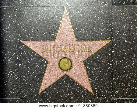 Louis Armstrongs Star On Hollywood Walk Of Fame