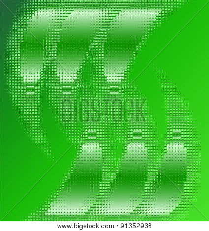 Green haftone artistic background