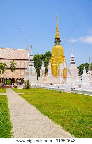 Wat Suan Dok (monastery) in Chiang Mai Thailand.