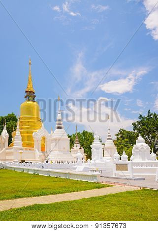 Wat Suan Dok (monastery) in Chiang Mai Thailand.