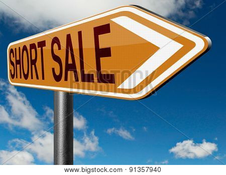 short sale reduced prices sales banner mortgage foreclosure and house reposession