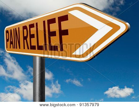 pain relief pain killer against chronic back pain or migraine attact 