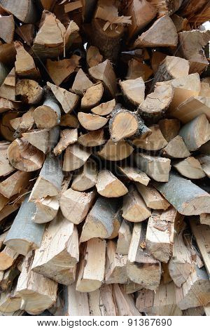 Closeup Of Logs