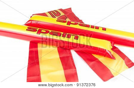 Fans Thundersticks - Spain Football Isolated