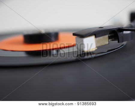 Vinyl Record On Turntable