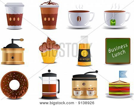 Café et Bistro icônes