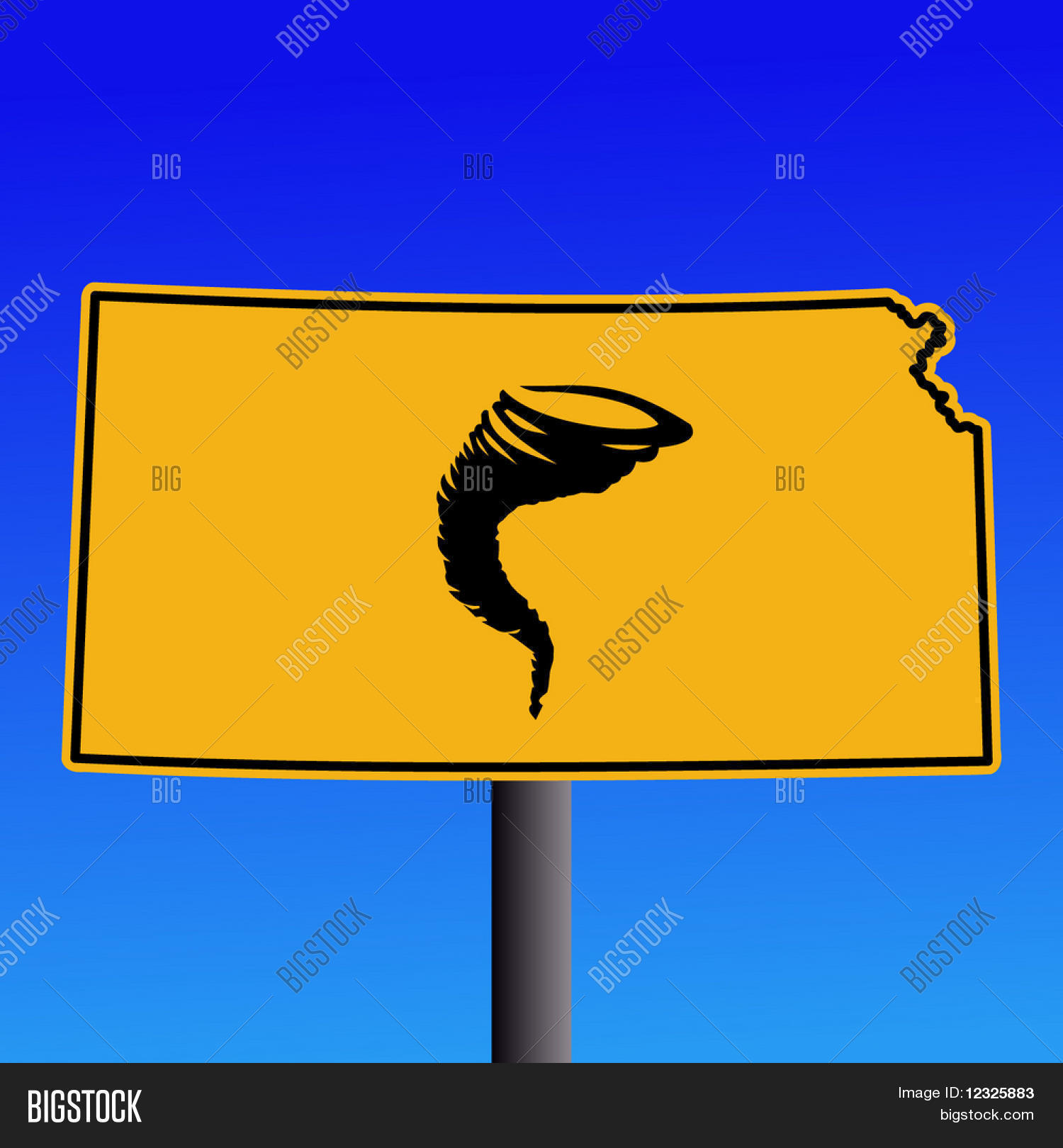 Kansas Warning Sign Vector & Photo (Free Trial) Bigstock
