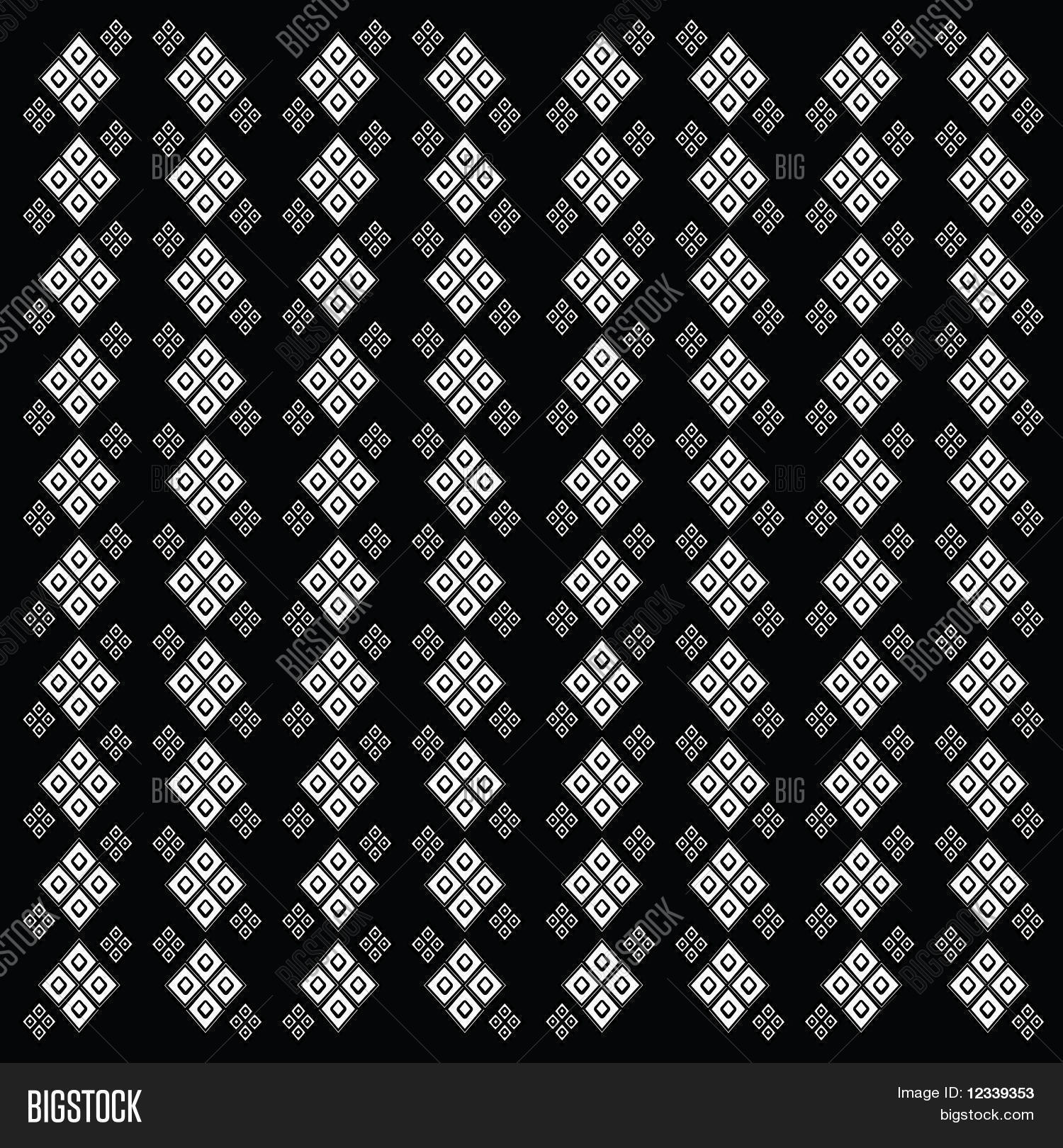 Diamond Pattern Black Vector Photo Free Trial Bigstock