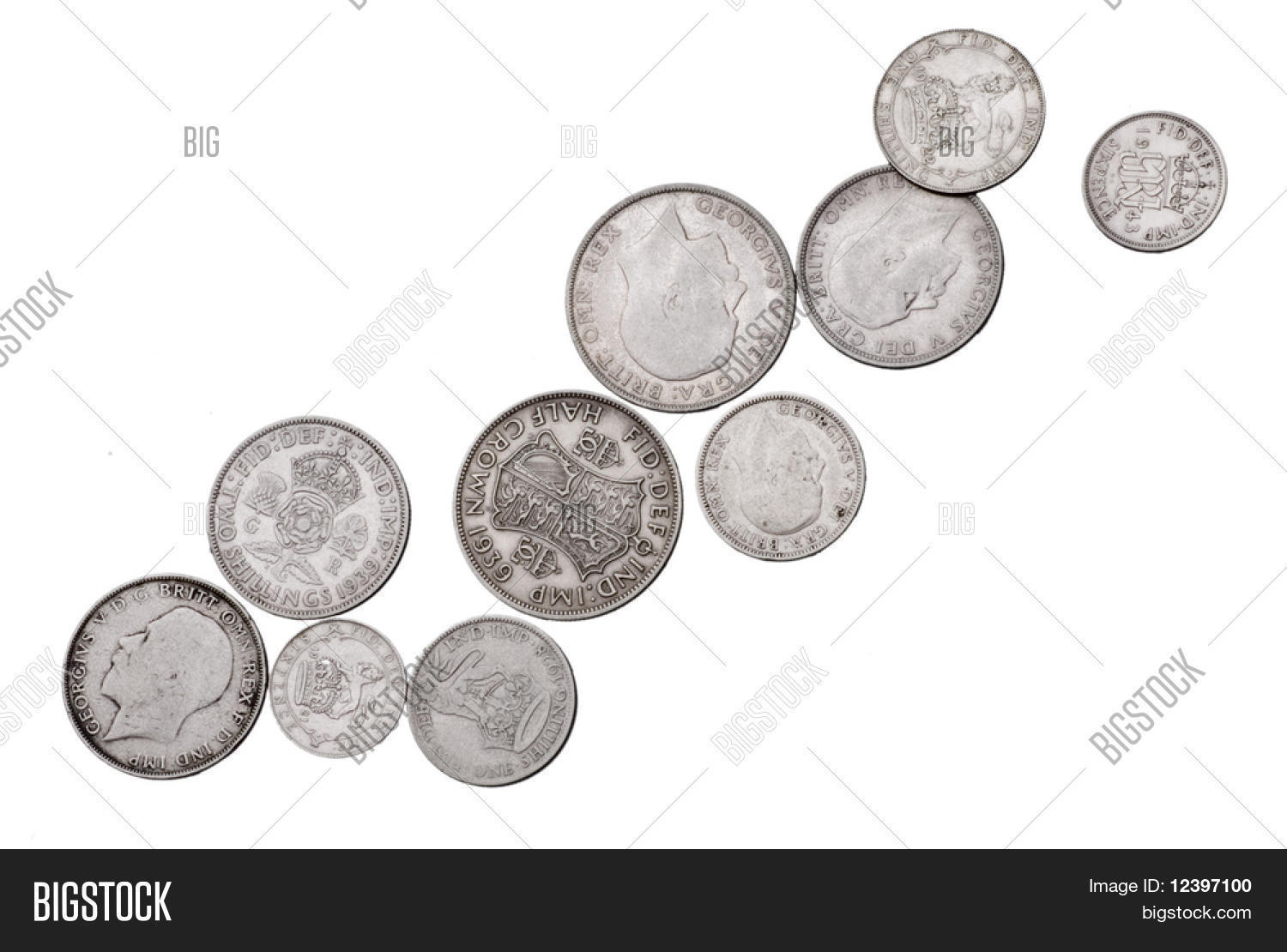 Old British Coins Image Photo (Free Trial) Bigstock