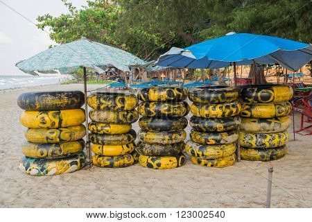 ubber ring on the beach for rent Rayong ,Thailand.