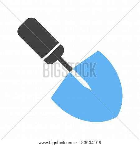 Trowel, work, metal icon vector image. Can also be used for tools. Suitable for use on web apps, mobile apps and print media.
