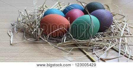 Easter eggs colorful Easter Festival, Easter day