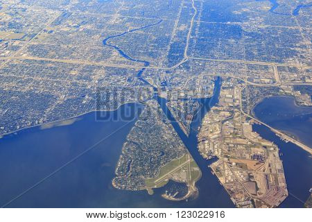 Aerial View Of Tampa