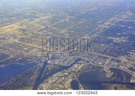 Aerial View Of Tampa