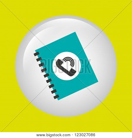 telephonic service design, vector illustration eps10 graphic