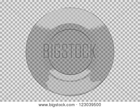 Glass Plate , Vector Illustration eps 10.