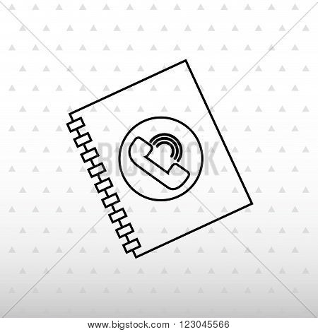 telephonic service design, vector illustration eps10 graphic