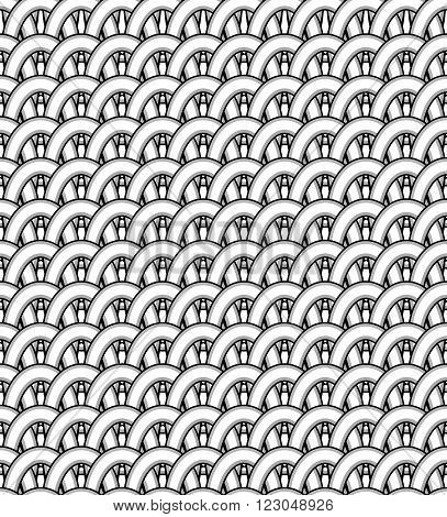 A pattern of interwoven stripes. Vector seamless