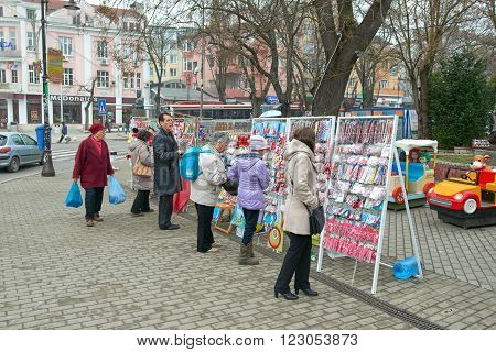VARNA BULGARIA 29.02.2016: The symbol of the arrival of spring March 1