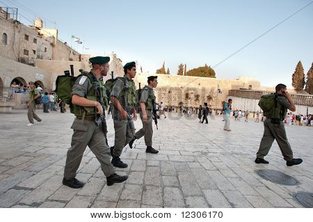 Israelske soldater i den vestlige Wall