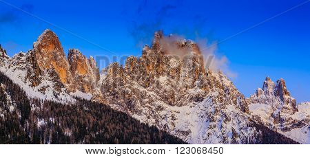 Dolomites Mountains,Passo Rolle, San Martino di Castrozza, Italy
