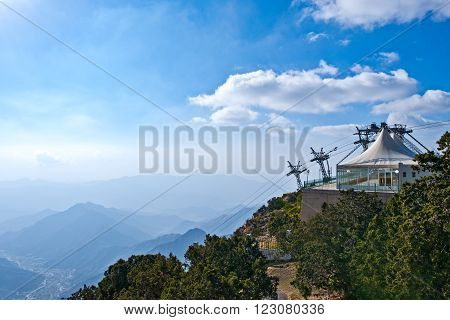 Abah, Saudi Arabia - November 22, 2008:  Asir province, view of the mountains from Al Soudan area.
