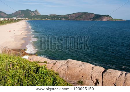 Camboinhas Beach in Niteroi, Rio de Janeiro State, Brazil