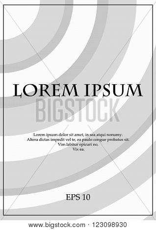 A4 abstract modern circles background for text