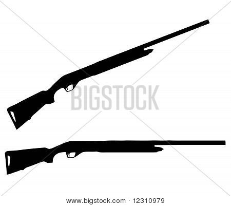 Fegyverek Silhouette gyűjtemény - lőfegyverek