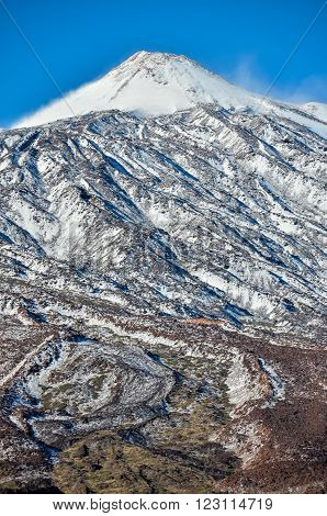 Desert Landscape in Volcan Teide National Park, Tenerife, Canary Island, Spain