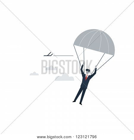 Back up plan, business management concept illustration