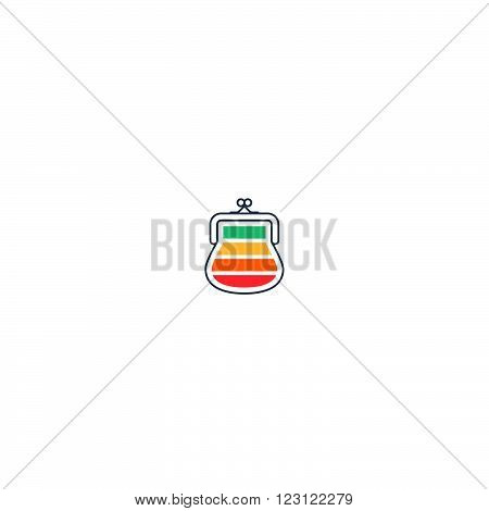 Different income. Savings account, flat design illustration