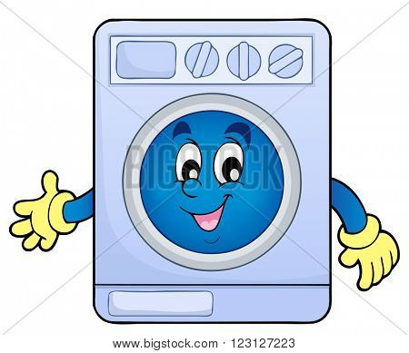 Washing machine theme image 1 - eps10 vector illustration.