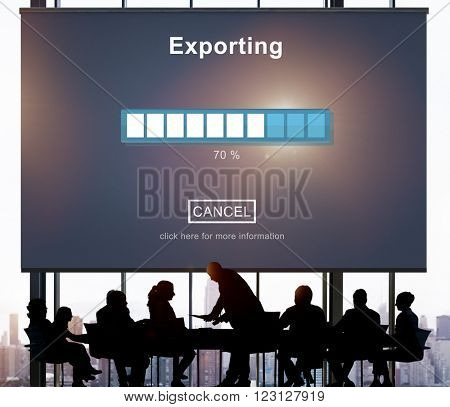 Exporting Convert Loading Progress Concept