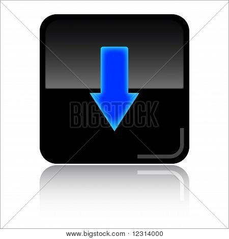 Download glossy icon