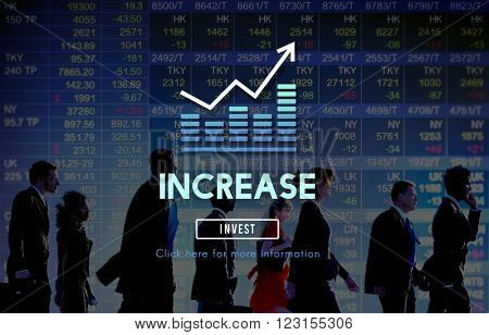 Increase Enlarge Expand Extend Growth Rise Concept
