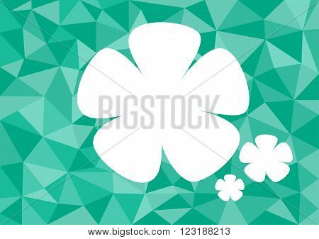Low poly style vector green low poly design low poly style illustration Abstract low poly background vector flower