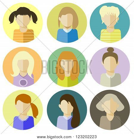 woman icon. illustration for use in the Internet