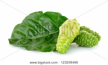 Exotic Fruit - Noni isolated on the white background.