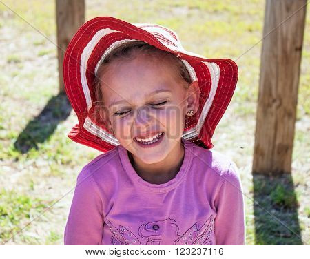Little girl playing in the park, Child in the park