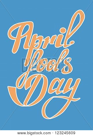 april fools day hand drawn vector stock illustration