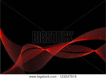 Abstract Black and Red Background with Blend