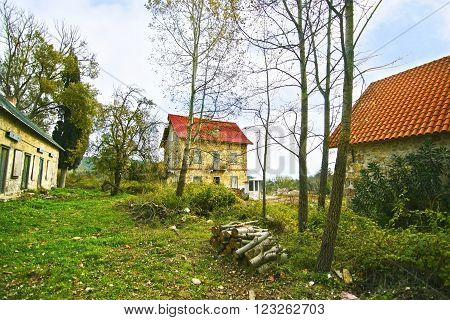 abandoned house of Tatoi Palace, the place where stayed the former greek Royal family