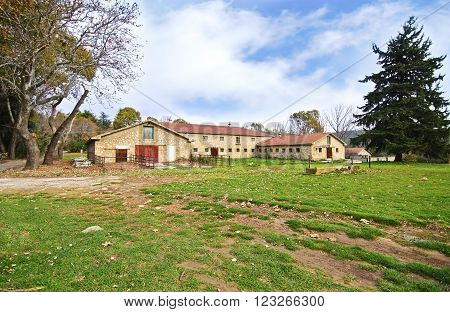 abandoned house of Tatoi Palace, the place where stayed the former greek Royal family