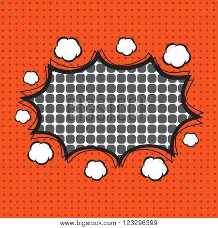Comic speech bubble, comic background, design for comic background